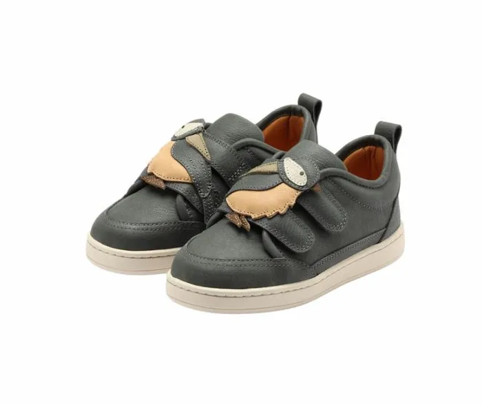 Donsje Amsterdam Low Shoes Boys Kien Sneakers Petrol Leather