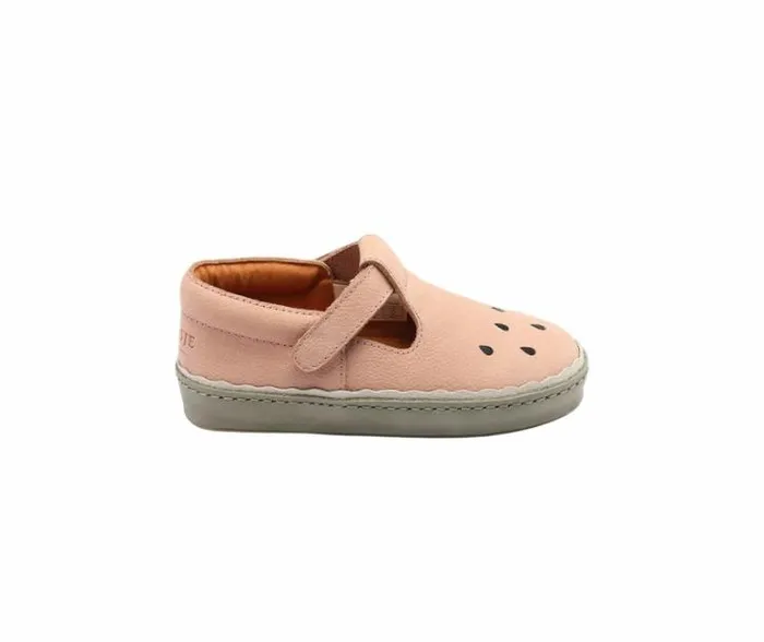 Donsje Amsterdam Low Shoes Girls Bowi Shoes Coral Betting Leather