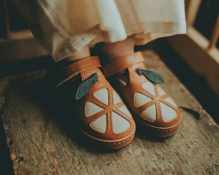 Donsje Amsterdam Low Shoes Girls Bowi Shoes Walnut Leather