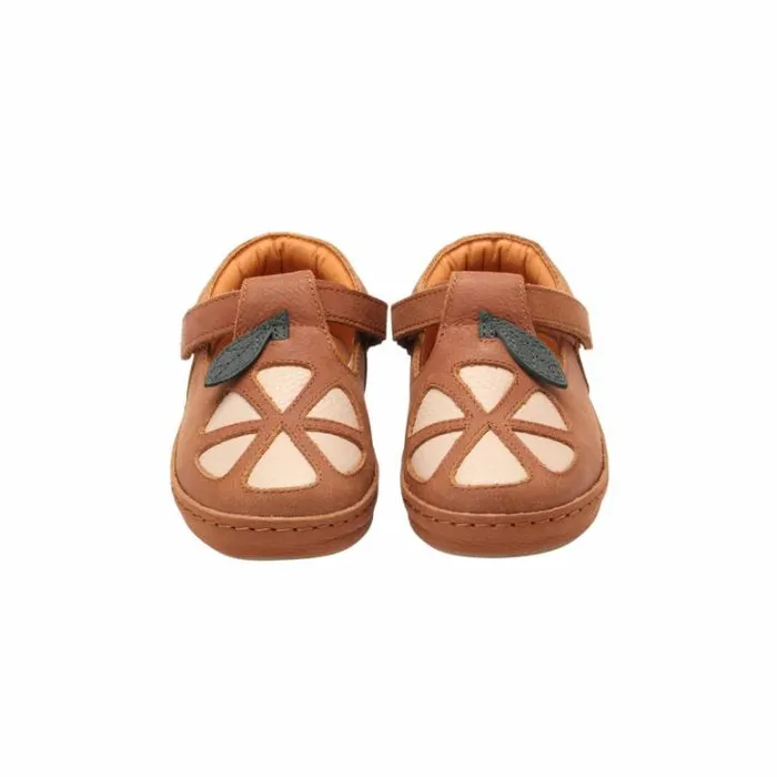 Donsje Amsterdam Low Shoes Girls Bowi Shoes Walnut Leather