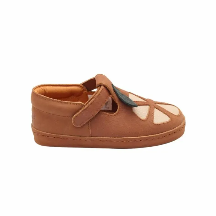 Donsje Amsterdam Low Shoes Girls Bowi Shoes Walnut Leather