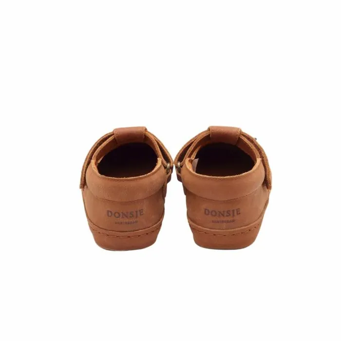 Donsje Amsterdam Low Shoes Girls Bowi Shoes Walnut Leather