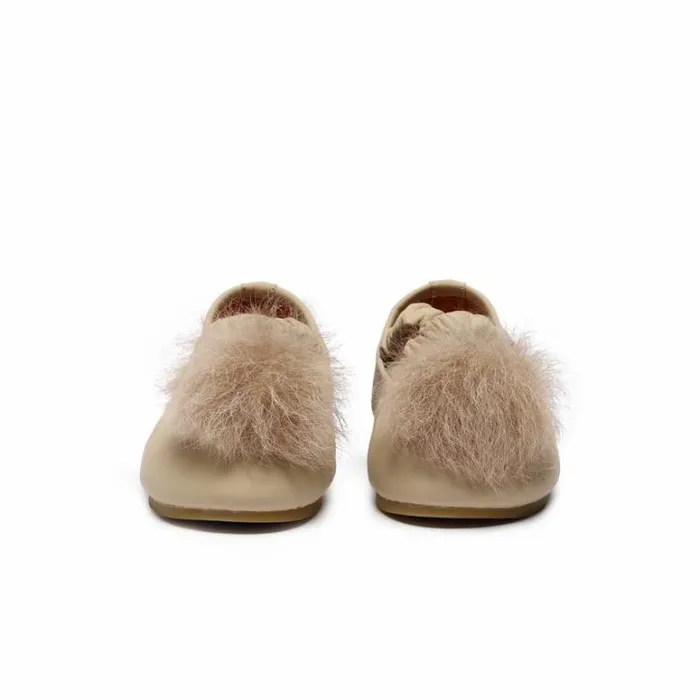 Donsje Amsterdam Low Shoes Girls Izebella Ballerinas Ivory Sheep Leather