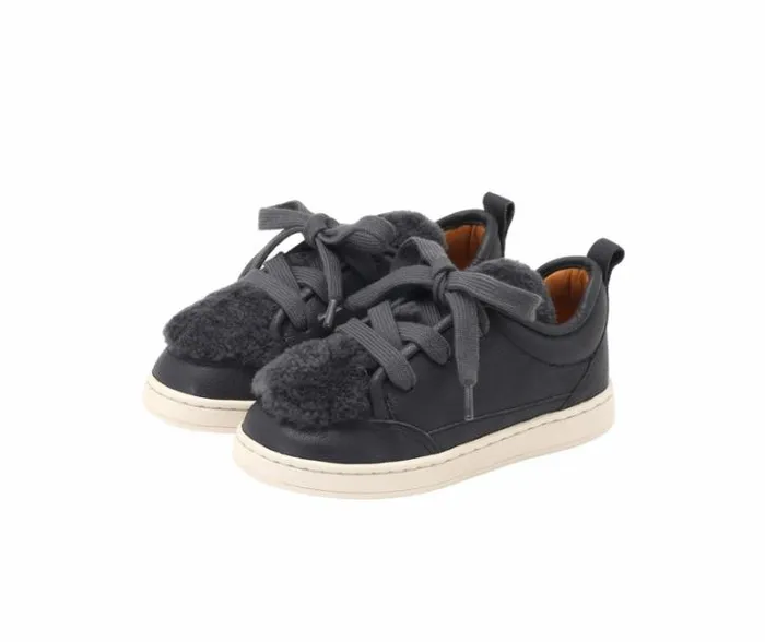 Donsje Amsterdam Low Shoes Girls Sandor Sneakers Navy Leather
