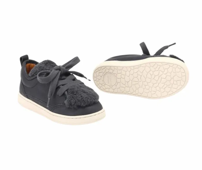 Donsje Amsterdam Low Shoes Girls Sandor Sneakers Navy Leather