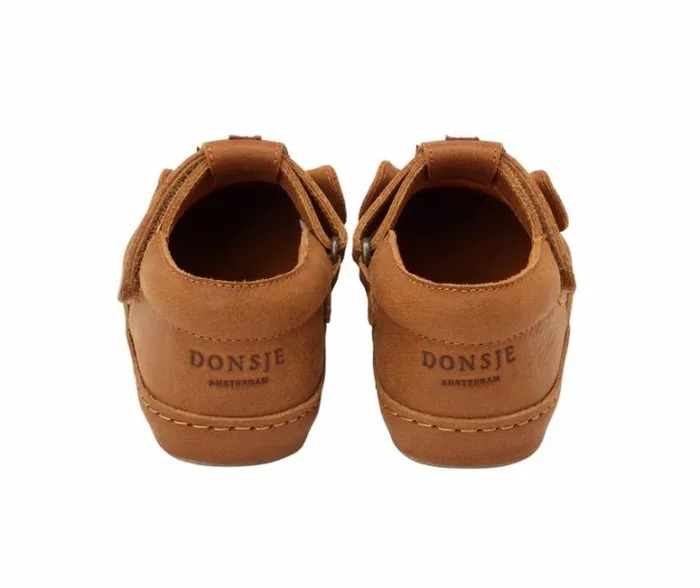 Donsje Amsterdam Low Shoes Girls Xan Classic Shoes Fudge Leather