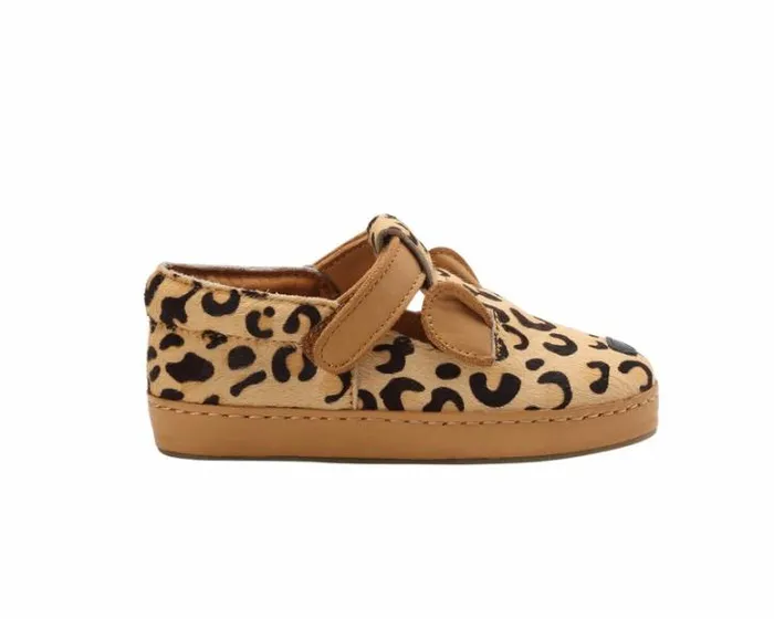 Donsje Amsterdam Low Shoes Girls Xan Exclusive Leopard Spotted Cow Hair