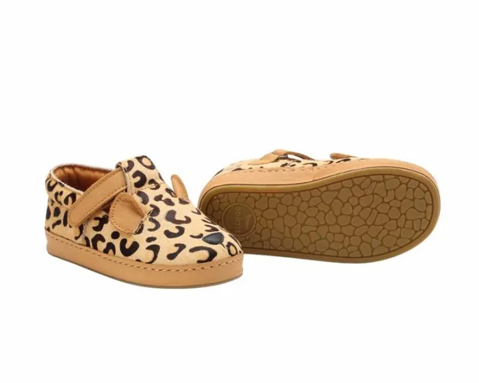 Donsje Amsterdam Low Shoes Girls Xan Exclusive Leopard Spotted Cow Hair