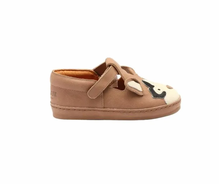 Donsje Amsterdam Low Shoes Girls Xan Exclusive Shoes Hazelnut Leather