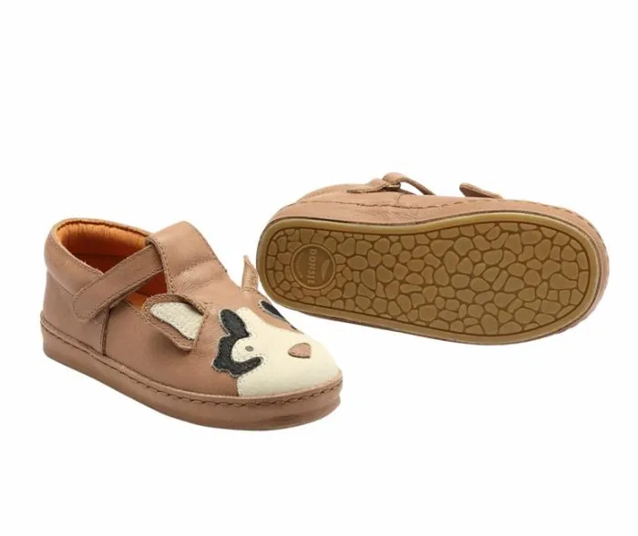 Donsje Amsterdam Low Shoes Girls Xan Exclusive Shoes Hazelnut Leather