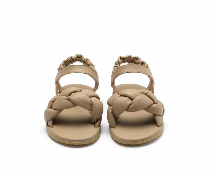 Donsje Amsterdam Sandals Girls Benz Sandals Beige Sheep Leather