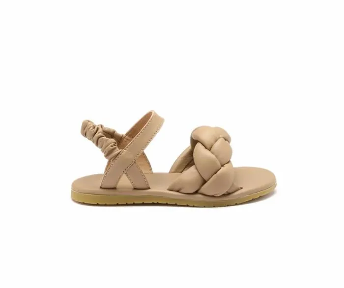 Donsje Amsterdam Sandals Girls Benz Sandals Beige Sheep Leather