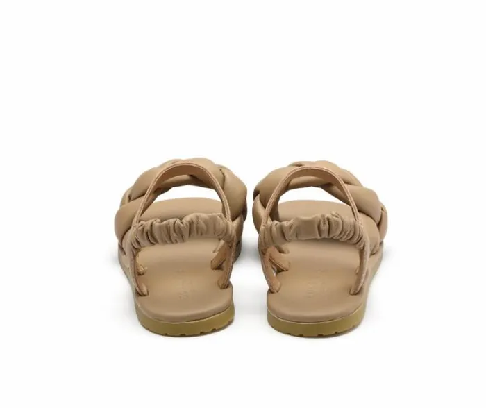 Donsje Amsterdam Sandals Girls Benz Sandals Beige Sheep Leather