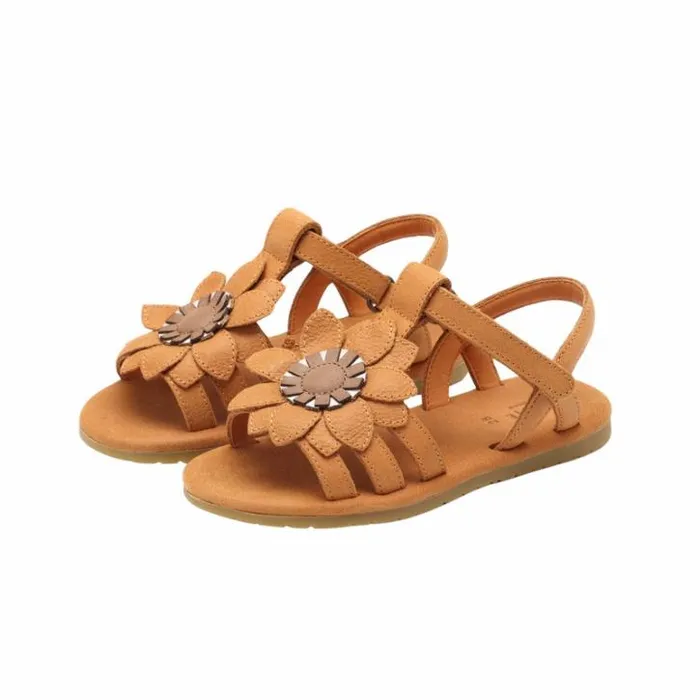 Donsje Amsterdam Sandals Girls Iles Fields Sandals Caramel Leather