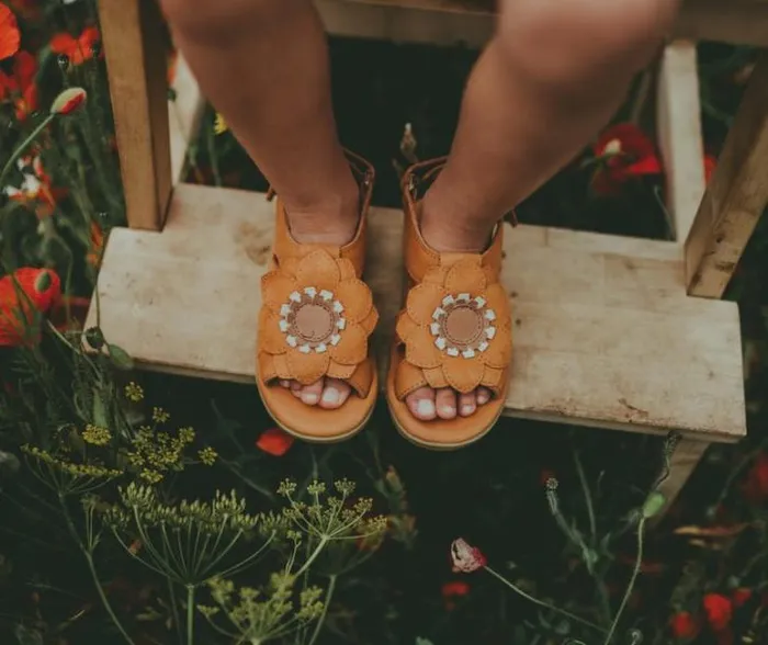 Donsje Amsterdam Sandals Girls Iles Fields Sandals Caramel Leather