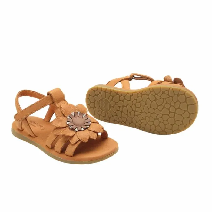 Donsje Amsterdam Sandals Girls Iles Fields Sandals Caramel Leather