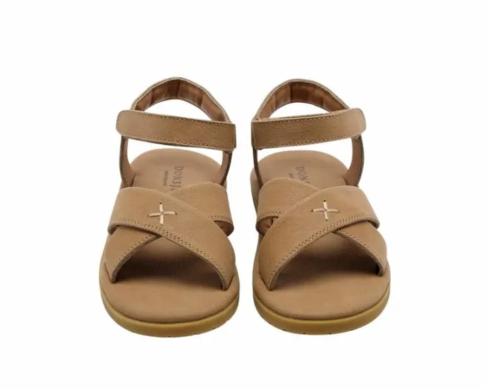 Donsje Amsterdam Sandals Girls Qotis Sandals Taupe Leather