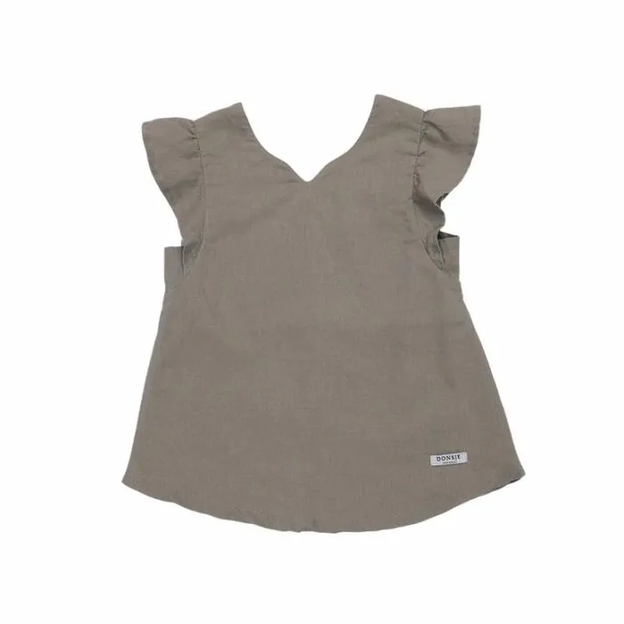 Donsje Amsterdam Shirts and Blouses Baby Luna Blouse Olive Grey