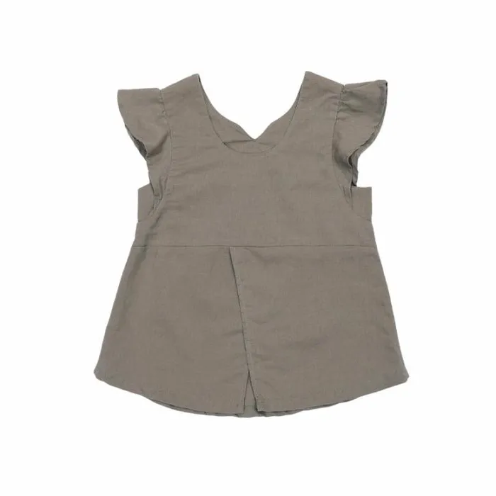 Donsje Amsterdam Shirts and Blouses Baby Luna Blouse Olive Grey