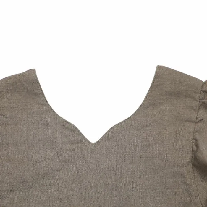Donsje Amsterdam Shirts and Blouses Baby Luna Blouse Olive Grey