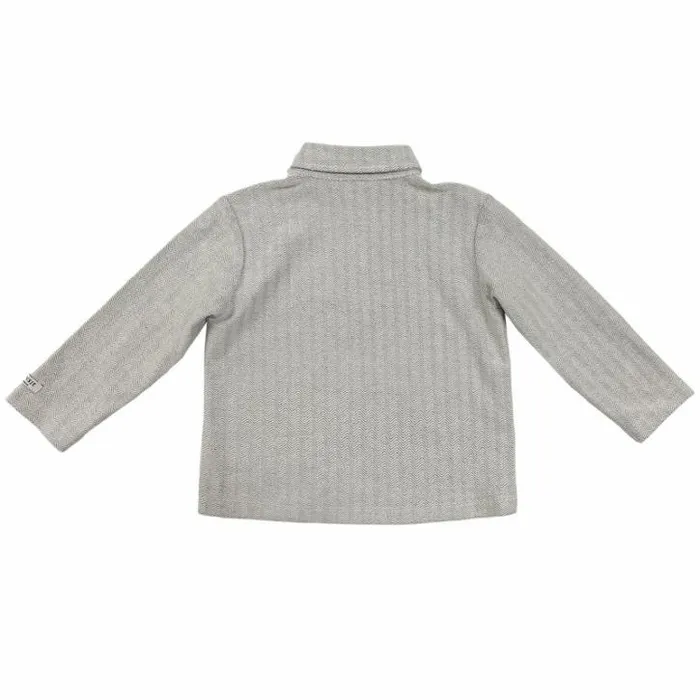 Donsje Amsterdam Shirts and Blouses Boys Bartus Shirt White Sand Melange