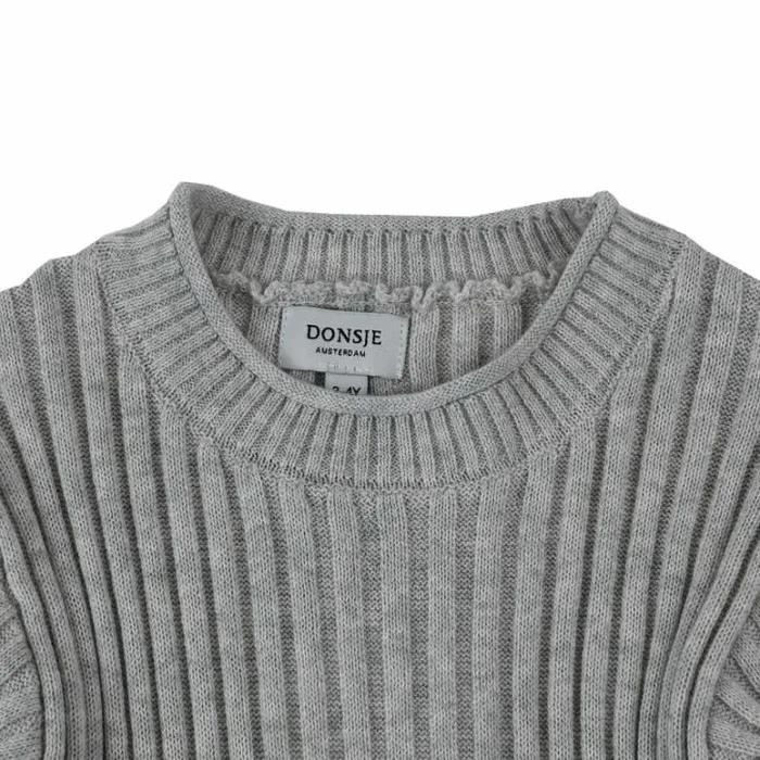Donsje Amsterdam Shirts and Blouses Boys Dion Shirt Pale Grey Melange