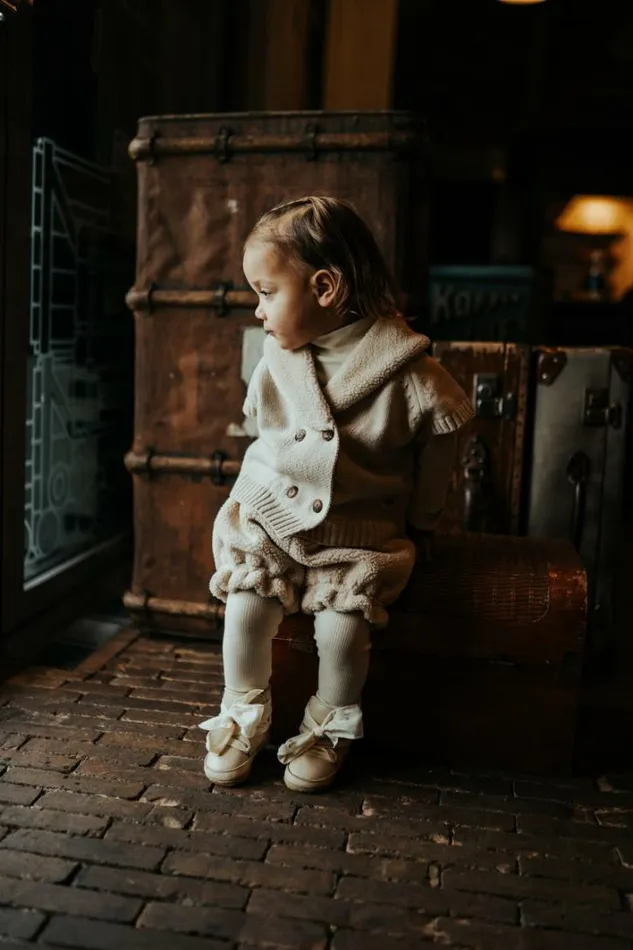 Donsje Amsterdam Shoes Baby Anouk Booties Cream Leather