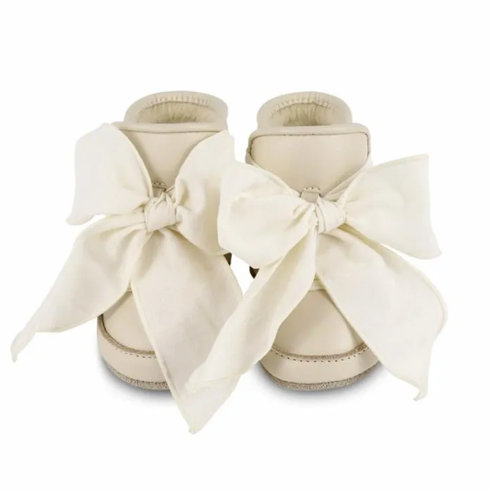 Donsje Amsterdam Shoes Baby Anouk Booties Cream Leather