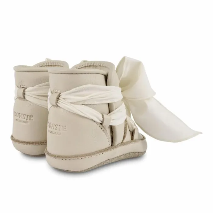 Donsje Amsterdam Shoes Baby Anouk Booties Cream Leather