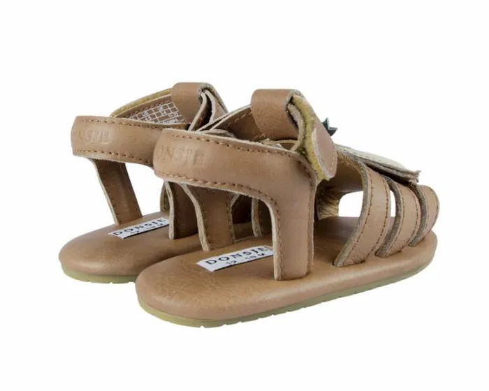 Donsje Amsterdam Shoes Baby Flops Sandals Nutmeg Leather