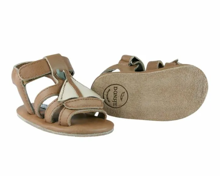 Donsje Amsterdam Shoes Baby Flops Sandals Nutmeg Leather