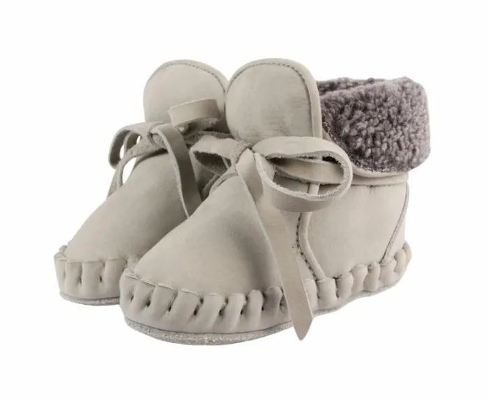 Donsje Amsterdam Shoes Baby Jaya Light Grey Nubuck