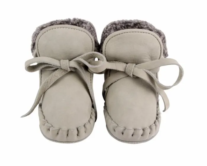 Donsje Amsterdam Shoes Baby Jaya Light Grey Nubuck