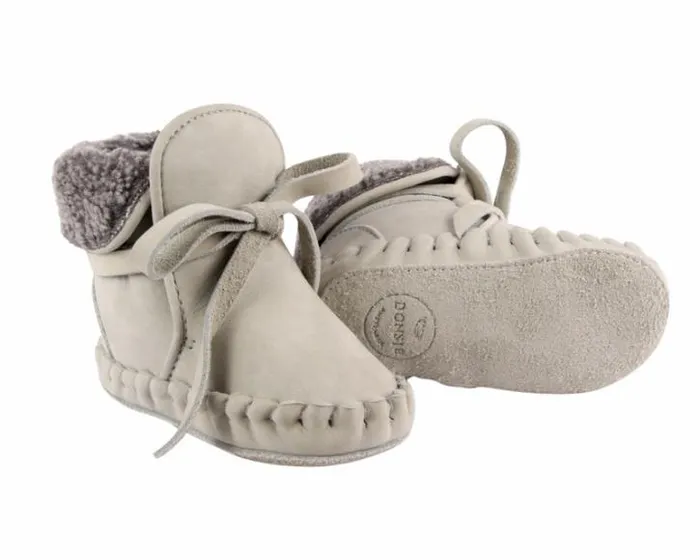 Donsje Amsterdam Shoes Baby Jaya Light Grey Nubuck