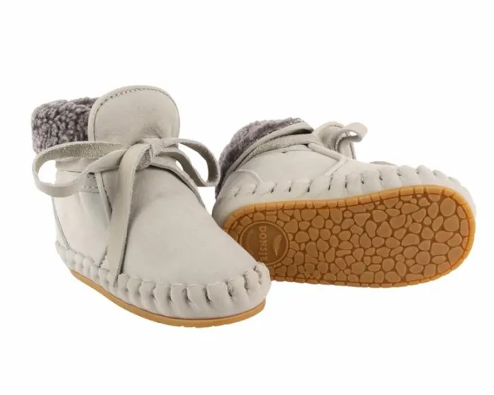 Donsje Amsterdam Shoes Baby Jaya Light Grey Nubuck