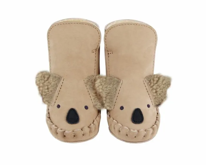 Donsje Amsterdam Shoes Baby Kapi Exclusive Booties Taupe Nubuck