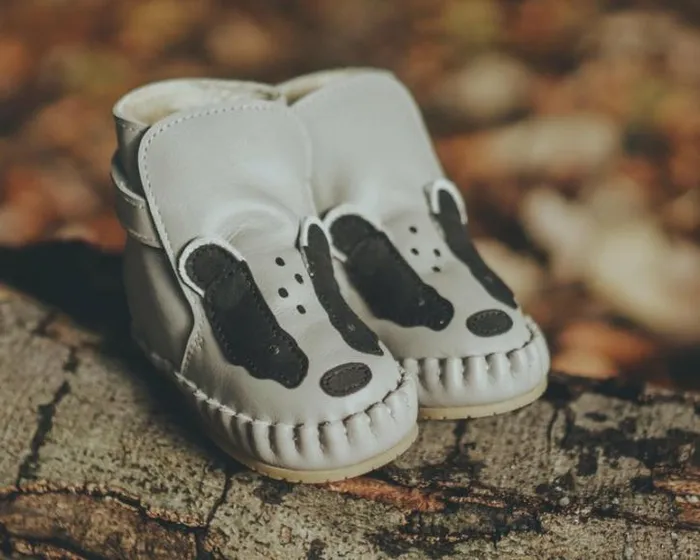 Donsje Amsterdam Shoes Baby Kapi Exclusive Light Stone Leather