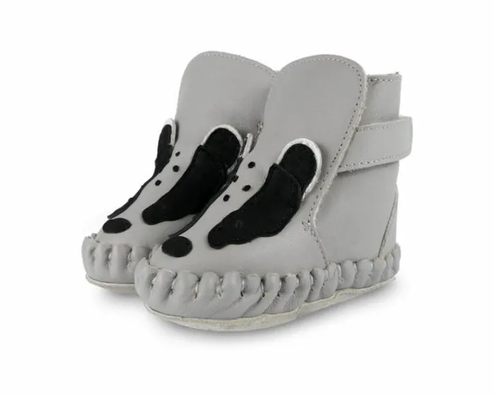 Donsje Amsterdam Shoes Baby Kapi Exclusive Light Stone Leather