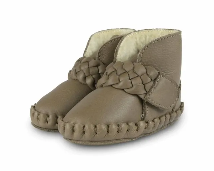 Donsje Amsterdam Shoes Baby Mace Booties Army Leather