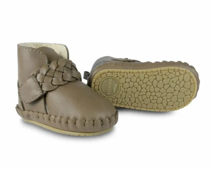 Donsje Amsterdam Shoes Baby Mace Booties Army Leather