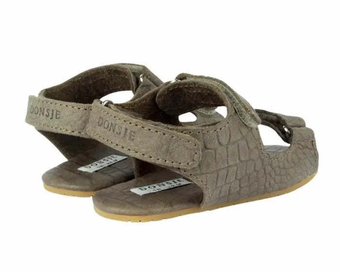 Donsje Amsterdam Shoes Baby Mado Exclusive Stone Croco Stamped Leather