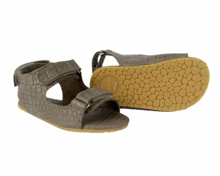 Donsje Amsterdam Shoes Baby Mado Exclusive Stone Croco Stamped Leather