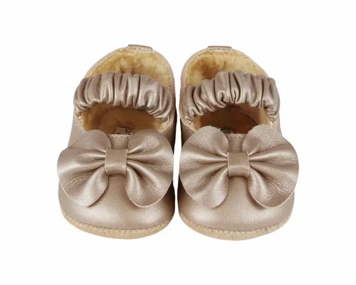 Donsje Amsterdam Shoes Baby Neni Ballerinas Powder Metallic Nubuck