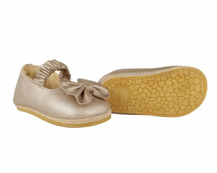 Donsje Amsterdam Shoes Baby Neni Ballerinas Powder Metallic Nubuck