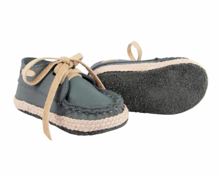 Donsje Amsterdam Shoes Baby Noud Blue Stone Leather