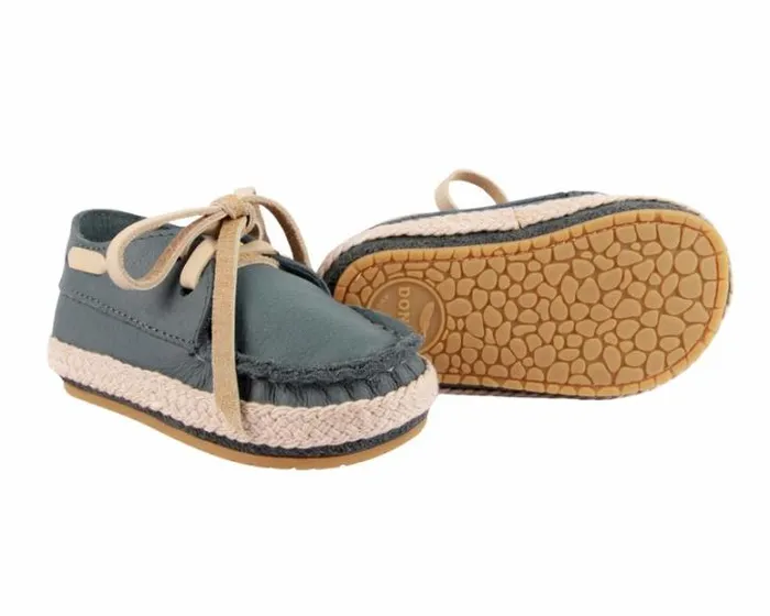 Donsje Amsterdam Shoes Baby Noud Blue Stone Leather