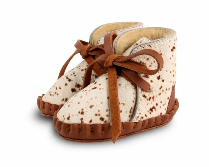 Donsje Amsterdam Shoes Baby Pina Exclusive Bambi Spotted Cow Hair