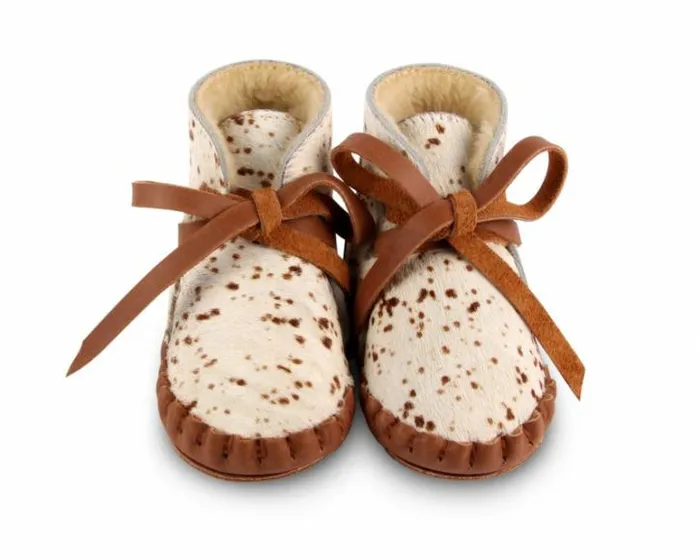 Donsje Amsterdam Shoes Baby Pina Exclusive Bambi Spotted Cow Hair
