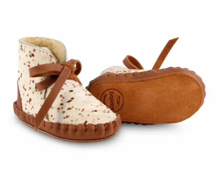 Donsje Amsterdam Shoes Baby Pina Exclusive Bambi Spotted Cow Hair