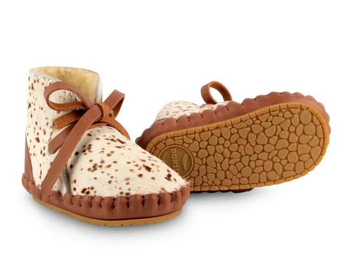 Donsje Amsterdam Shoes Baby Pina Exclusive Bambi Spotted Cow Hair